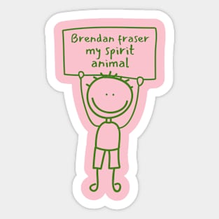 Brendan fraser (funny actor) Sticker